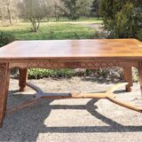 Vintage carved solid wood table