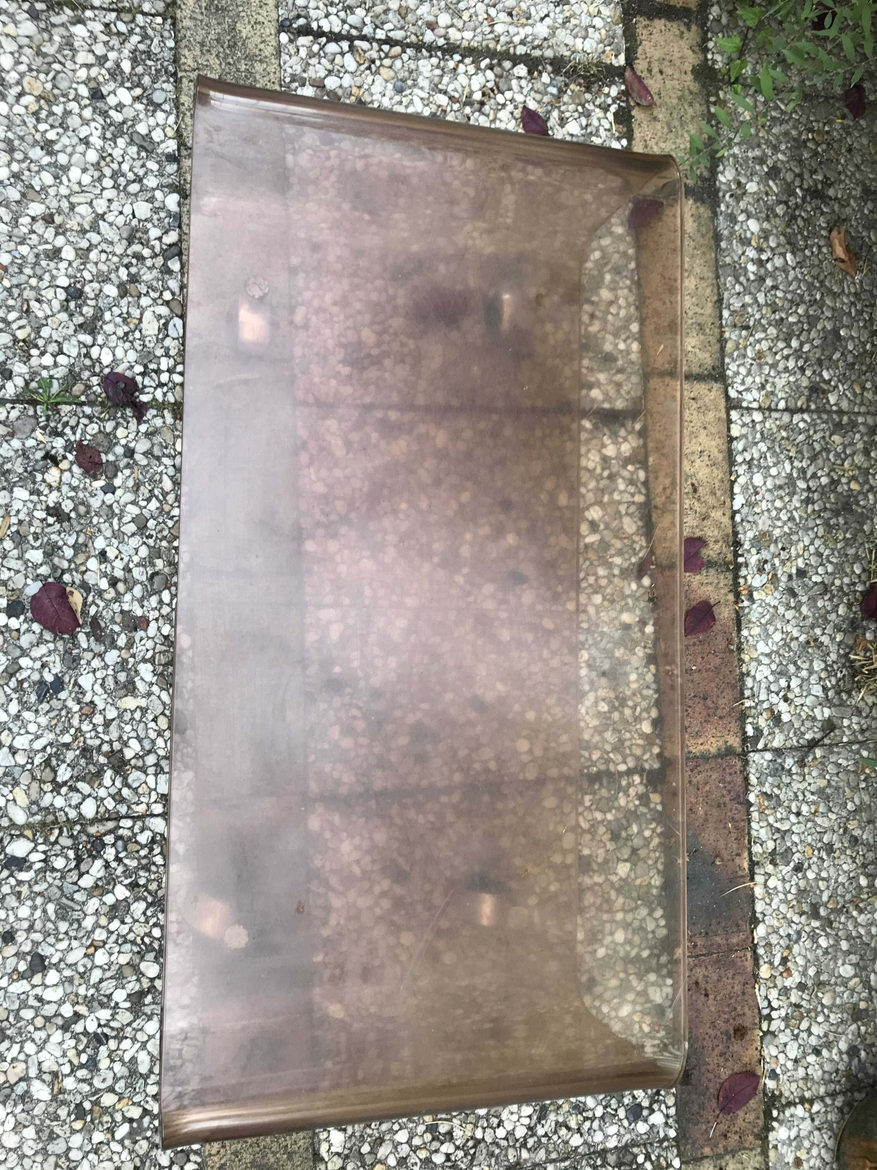 Plexiglas coffee table