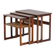 Nest of tables "Model 219" by Johannes Andersen and Illum Wickelso