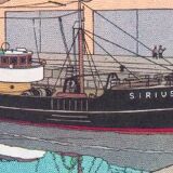 Tintin - Model of the Sirius Boat - The Treasure of Rackham the Red 60 cm wood