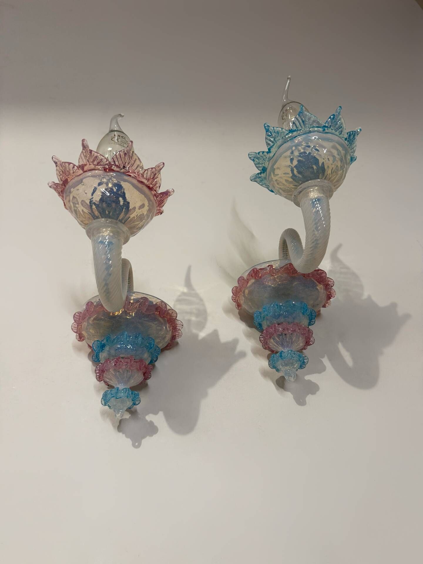 Murano glass wall lights from the 1960s