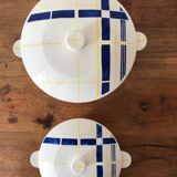 Set of vintage "Biarritz" serving dishes
