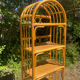 1970s rattan shelf