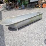 Old zinc bathtub