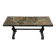 Coffee table in wrought iron with a slate top, work from the 1950s.