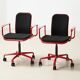 Pair of Supporto Desk Chairs by Frederick Scott for ICF Italy 1976