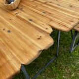 Guinguette table and benches