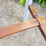 Old escabeau relooked on the sides and beautiful patina on the steps