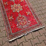 Vintage Hand Knotted Woolen Karadja Runner, from the 1970s.
