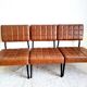 Three 1960 leatherette chairs