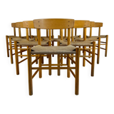 Set of ten 'J39' chairs, Børge Mogensen for FDB Møbler, 1960
