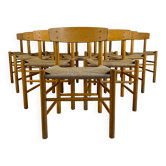 Set of ten 'J39' chairs, Børge Mogensen for FDB Møbler, 1960