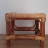 Rattan footrest