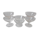 Lot de 6 coupes à champagne en cristal gravées années 30