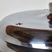 Chrome four-lamella metal pendant by borsfay tamás