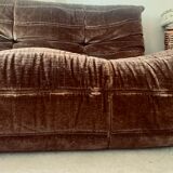 Sofa Togo brown velvet