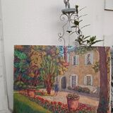 Peinture sur toile bastide