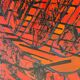 Tableau abstrait huile sur panneau, Serge Detriaux, ca 1988