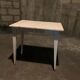 Table bureau vintage 70 pieds compas