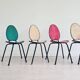 Suite de 5 chaises années 50