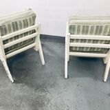 Pair of lacquered armchairs