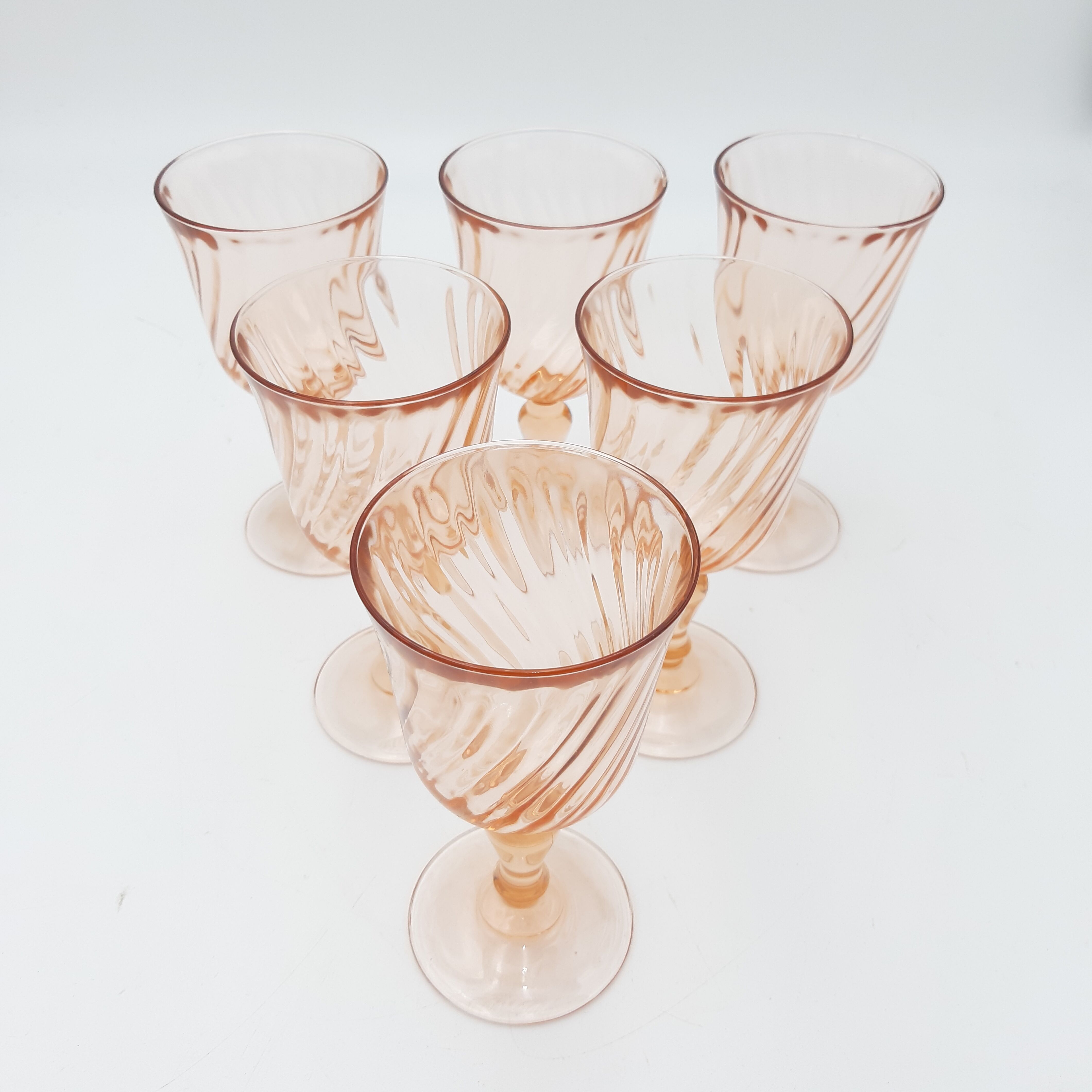 6 verres à eau Rosaline