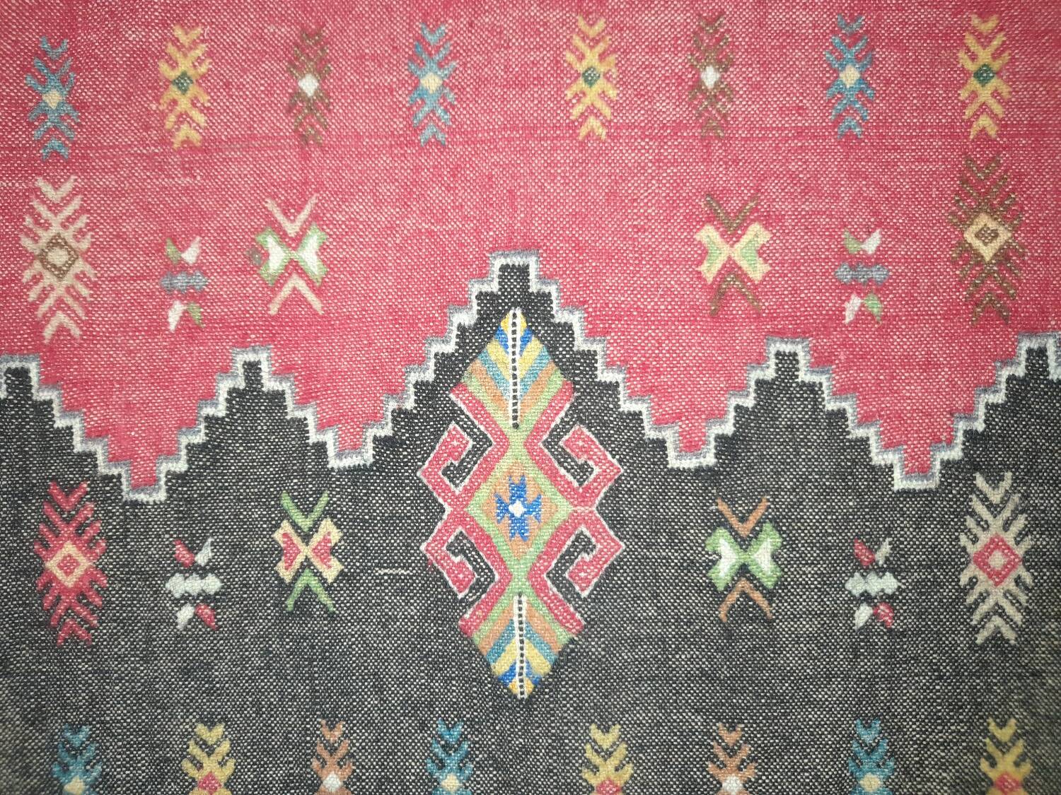 Soumak Kilim Rug 140 x 96 cm antique Handwoven Shahsavan