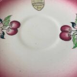 4 assiettes à dessert Longwy vintage en faïence grand feu