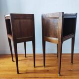 Antique pair of Directoire style bedside tables