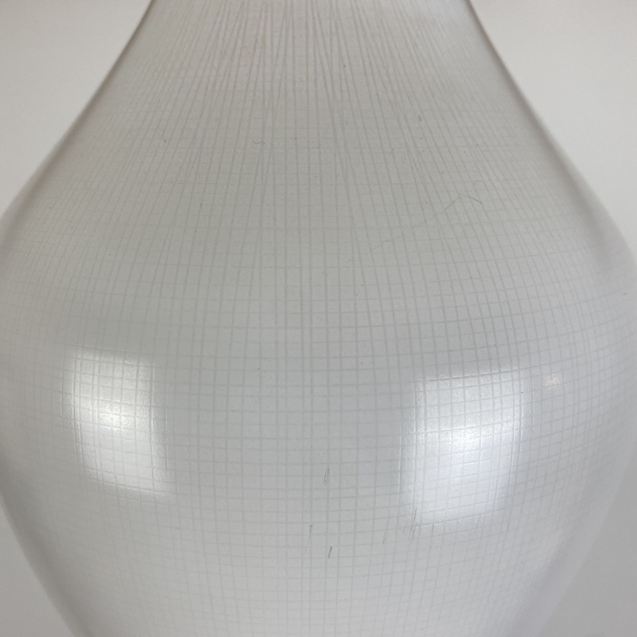 Scandinavian opaline pendant lamp drop 60s