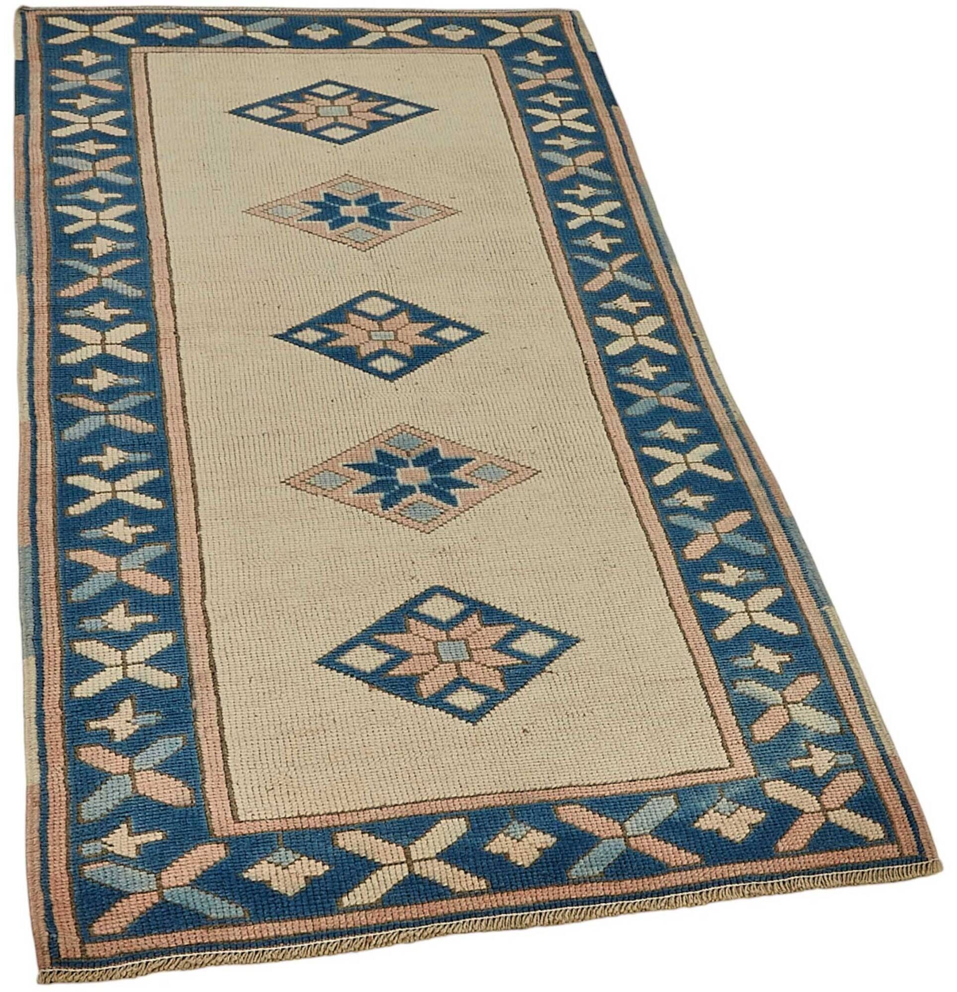 Tapis anatolien vintage turc 75 cm x 150 cm