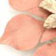 Flower wall or ceiling light in pink and beige metal, 80s