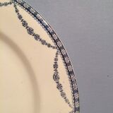 Composition 6 plates flat blue tones