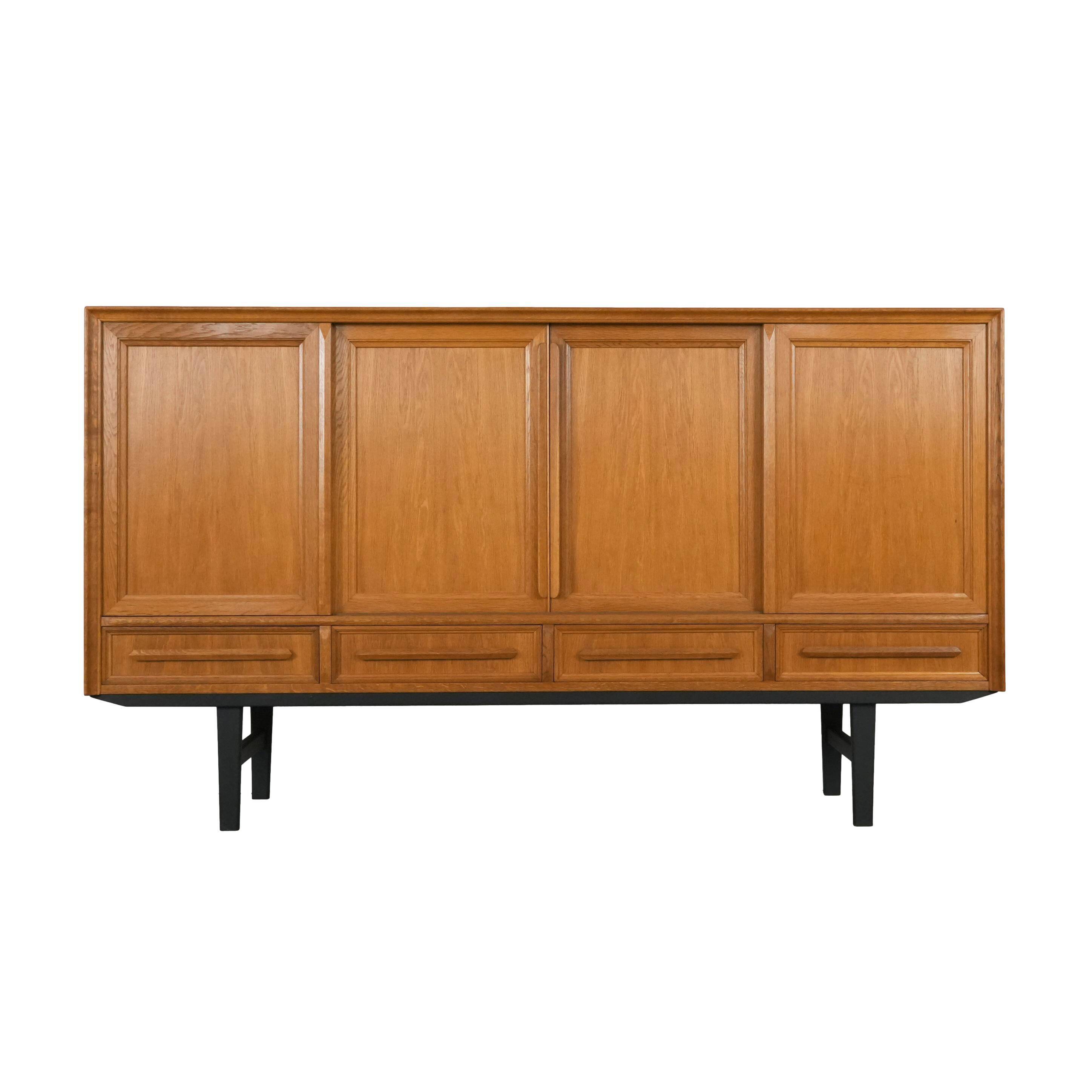 Oak highboard, Danish design, 1960s, production: Denmark
