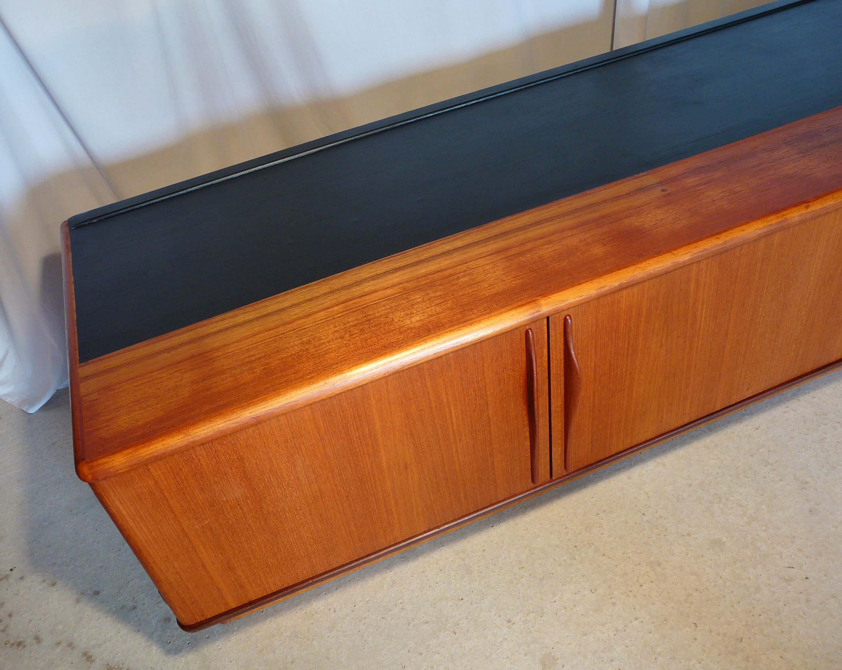 Scandinavian vintage low teak enfilade