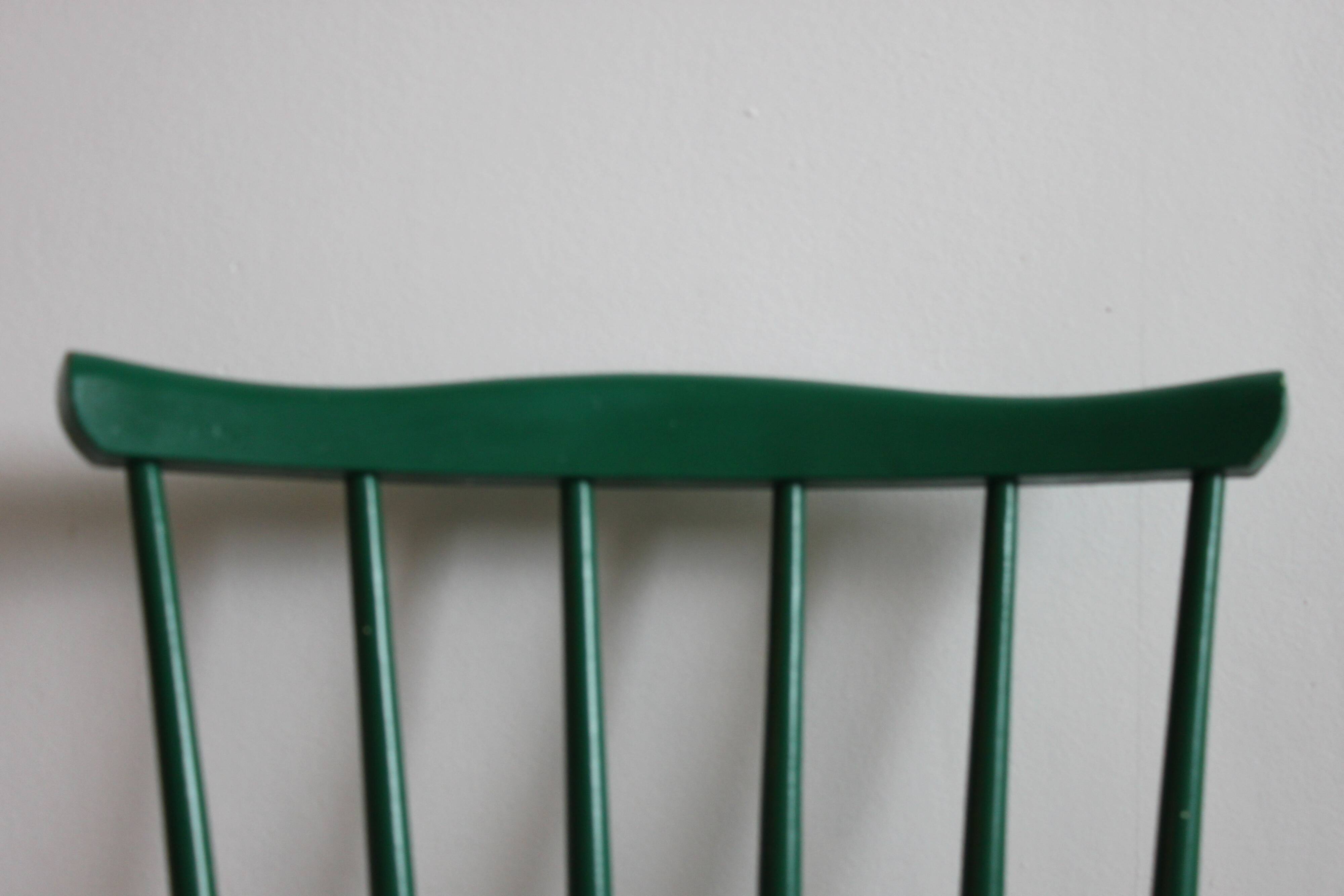 Three spindle back SH41 chairs by Yngve Ekström for Pastoe, 1960s