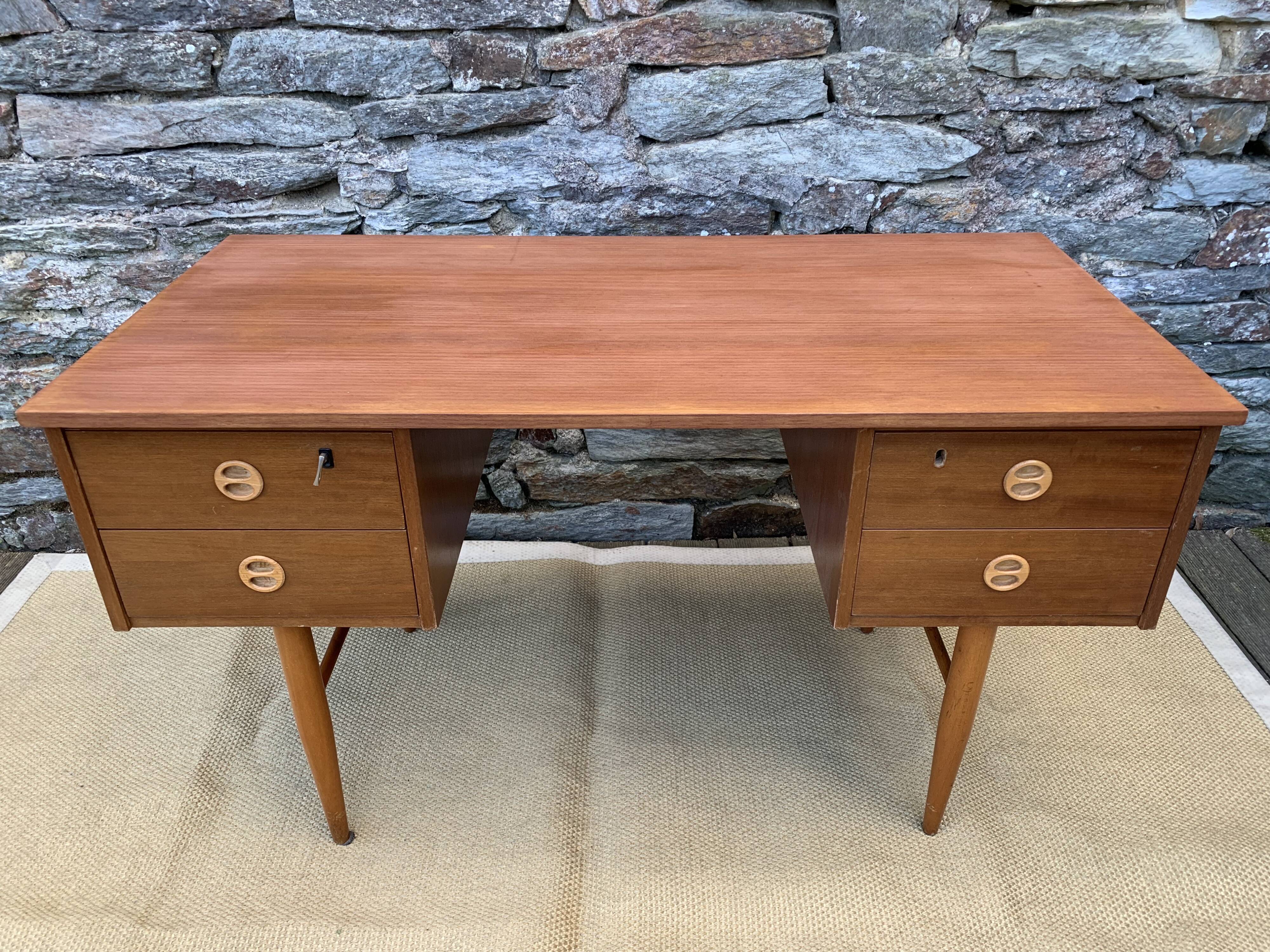 Vintage wooden desk 60's