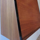 Teak wall-mounted secretary from the 50s / 60s