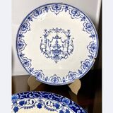 4 old Moustiers plates