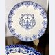 4 old Moustiers plates