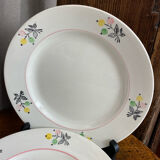 Dessert plate in porcelain, Gien