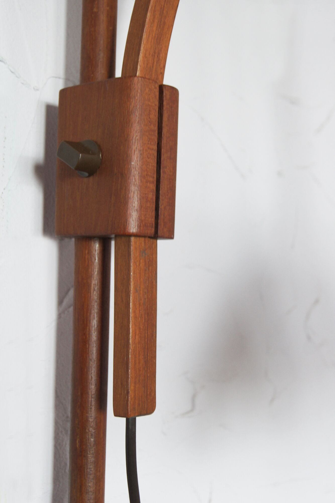 Adjustable Teak Wall Lamp from Domus, 1970s