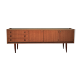 Scandinavian design enfilade in teak and teak veneer