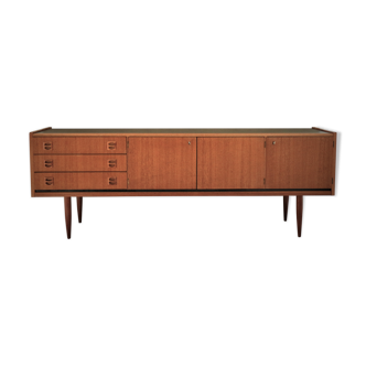Scandinavian design enfilade in teak and teak veneer
