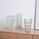 Crystal vase, Italian design, 1960s, manufactured in Italy