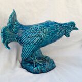 Ceramic blue rooster