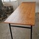 Refectory table Mullca metal and wood 1960