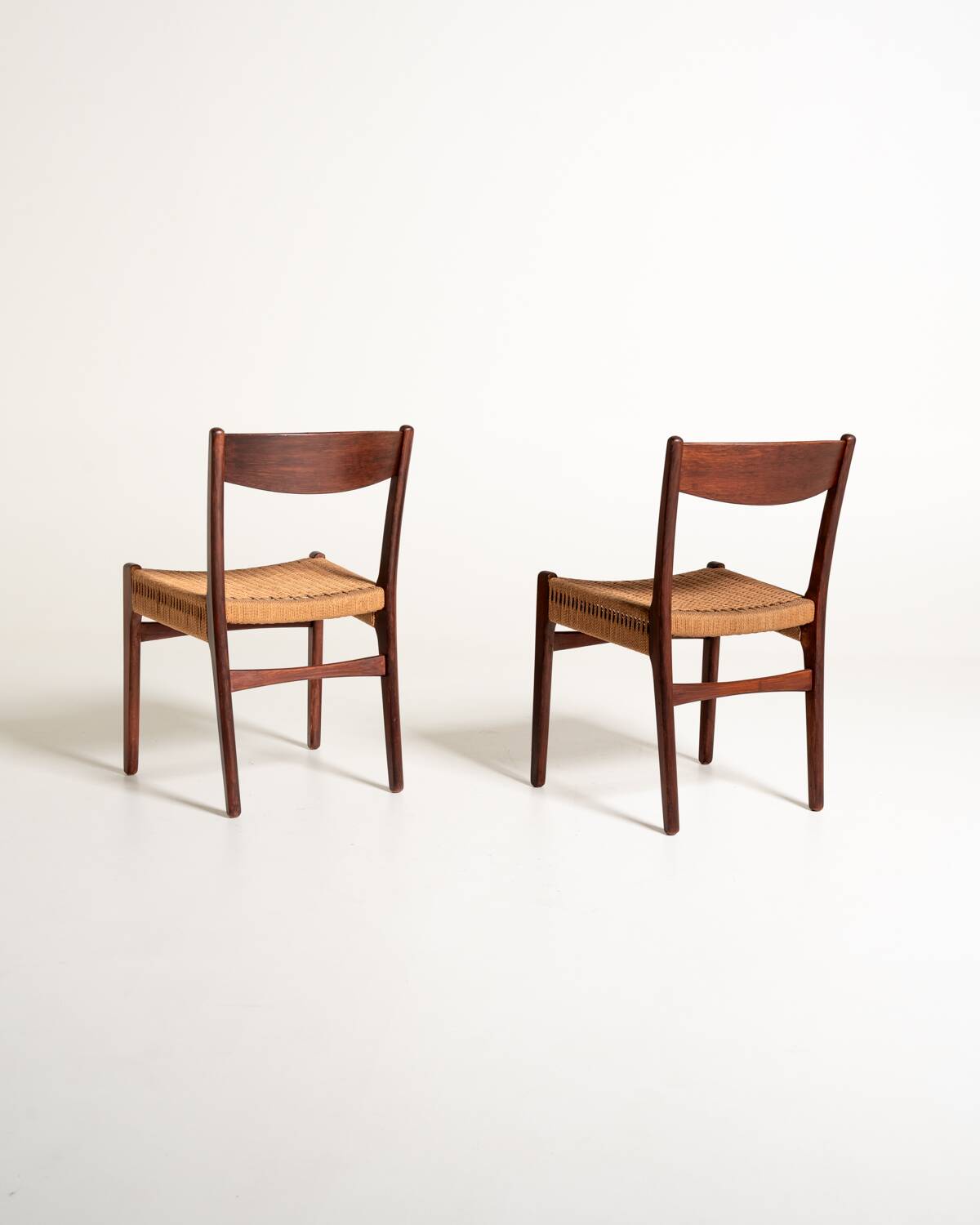 Pair of Scandinavian teak chairs, 1960s