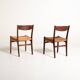Pair of Scandinavian teak chairs, 1960s
