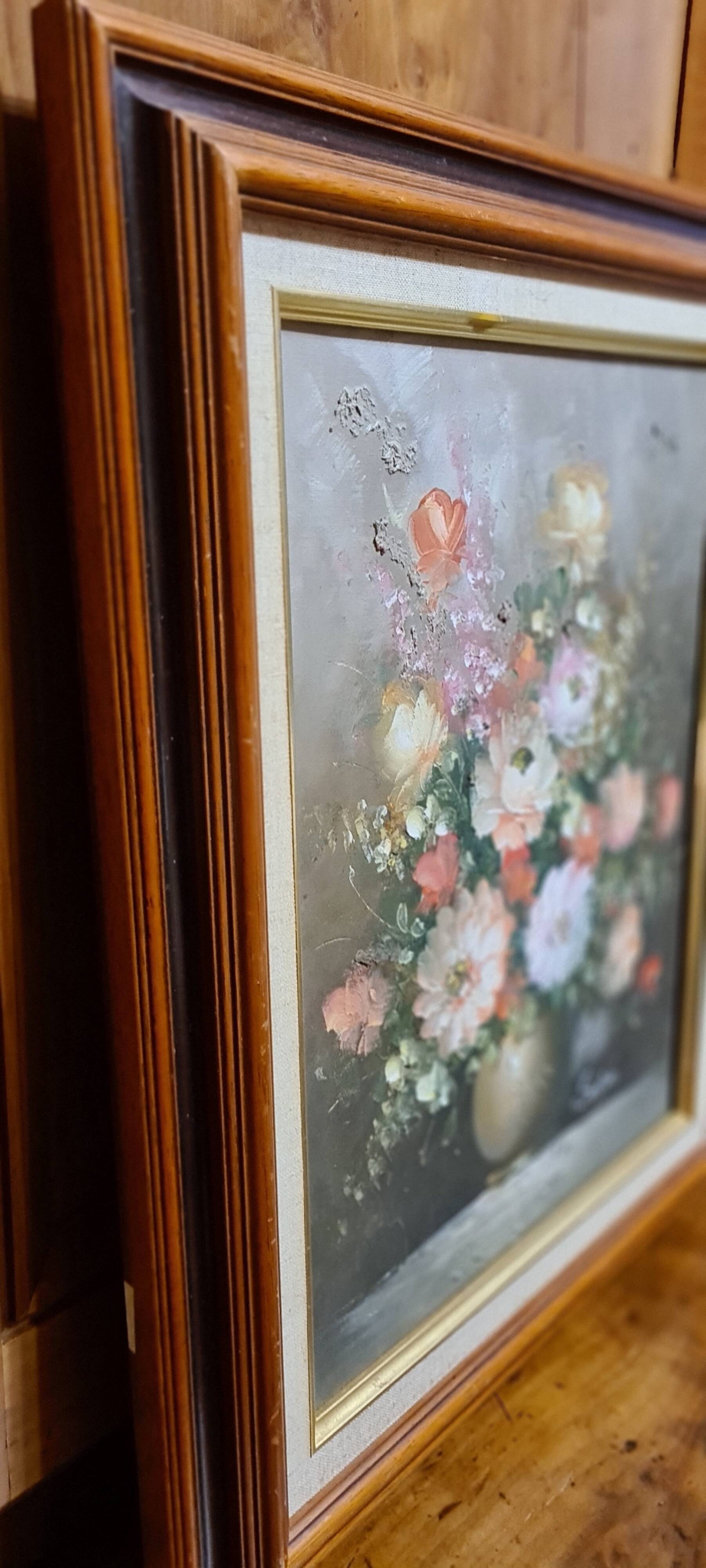 Framed and signed painting by Edmon Sanders